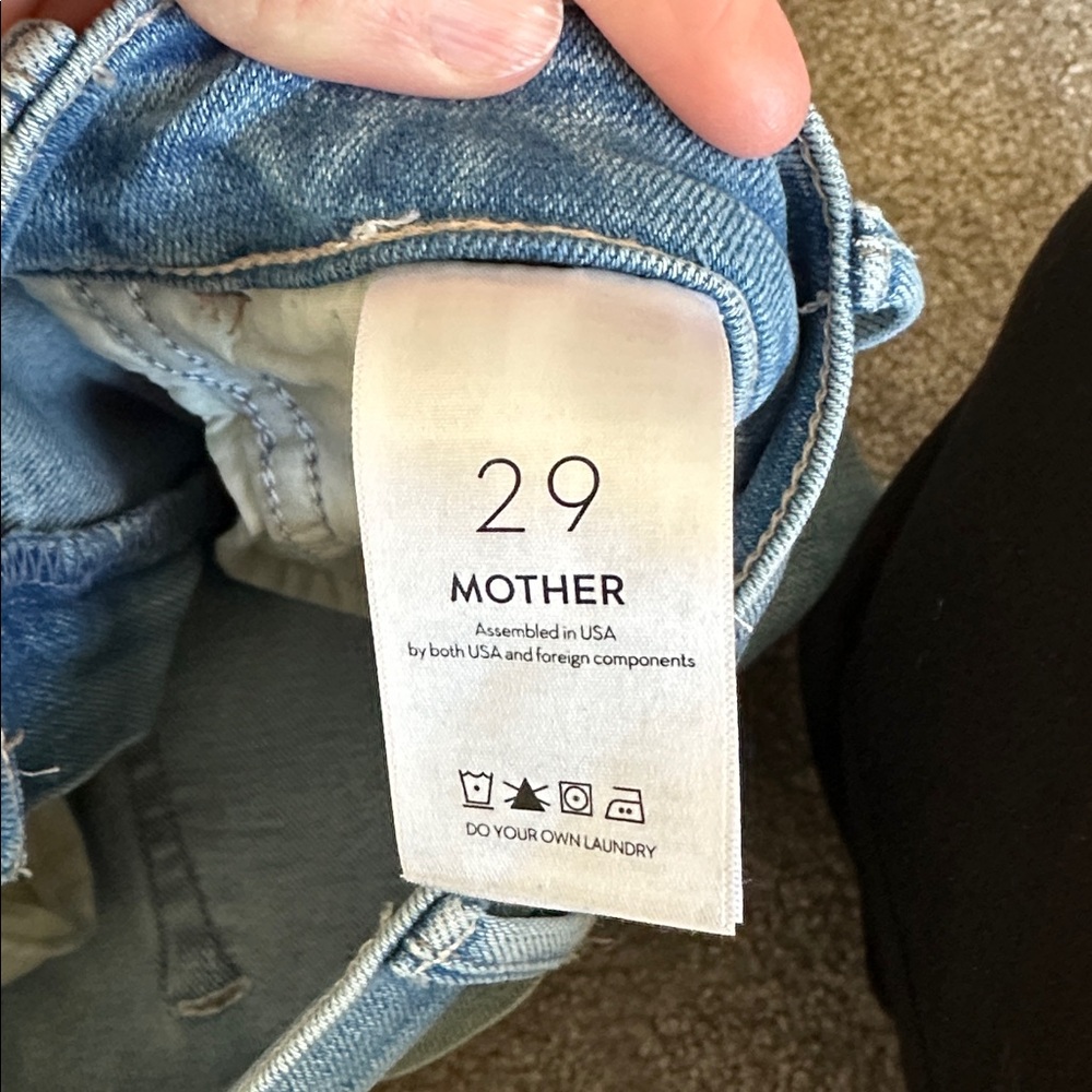 Mother size 29 The Hustler Ankle Fray in Au Revoir color high waist EUC - Picture 6 of 9